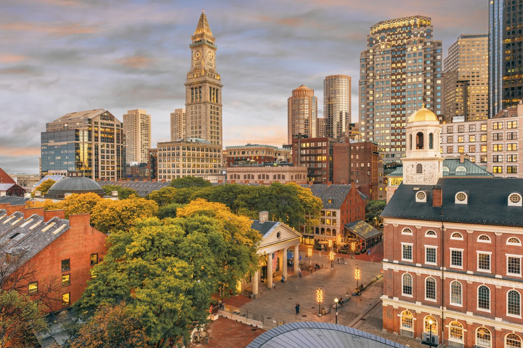 Boston city skyline